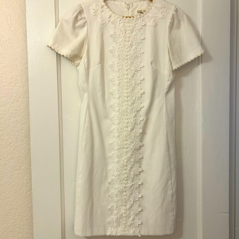 White Eliza J Shift Dress
